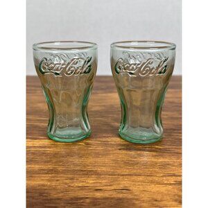 MIniature Coca Cola Coke Glasses 3 inches